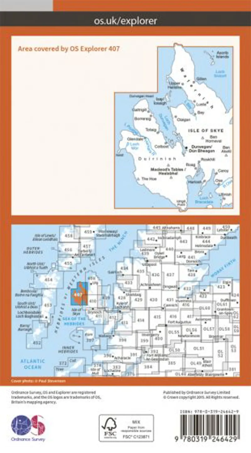 OS Explorer Map 407 - Skye - Dunvegan-1